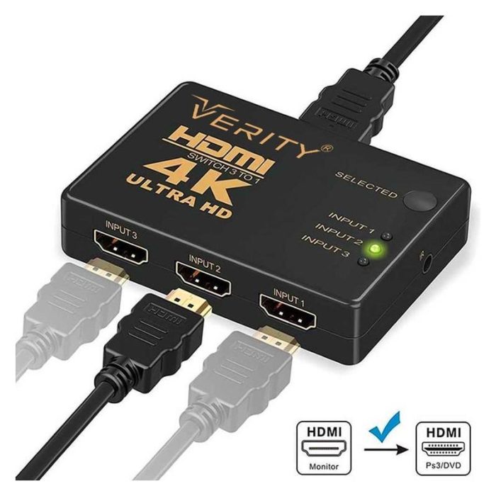هاب سوئیچ 3 به 1 HDMI وریتی مدل VERITY H403 - Image 2