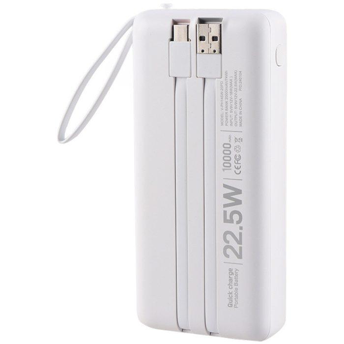 پاوربانک وریتی مدل V-PH144W فست شارژ سفید/مشکی ظرفیت 10000 - Image 2