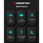 هندزفری بلوتوثی مانستر مدل MONSTER-XKT02 - Image 17