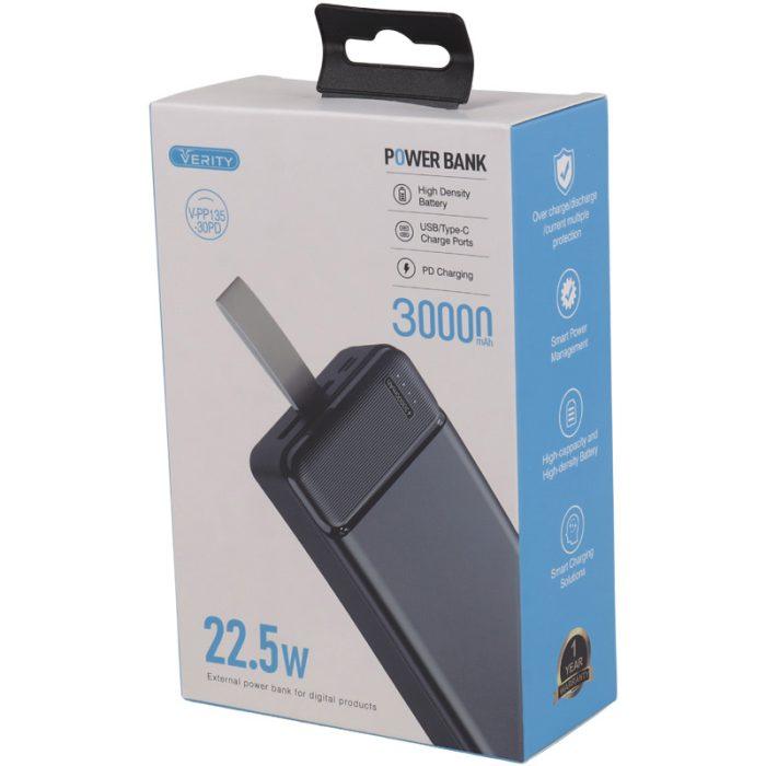 پاوربانک وریتی مدل V-PP135-30PD ظرفیت 30000 فست شارژ - Image 8