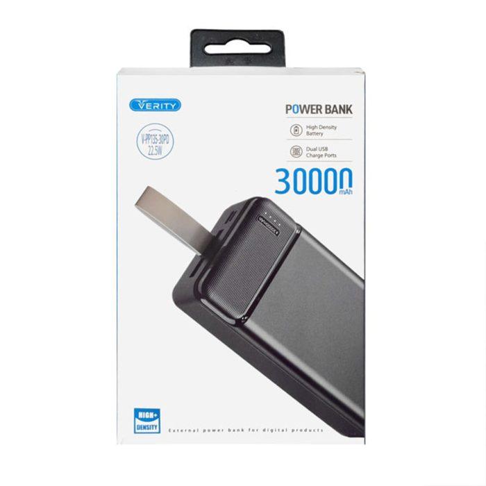 پاوربانک وریتی مدل V-PP135-30PD ظرفیت 30000 فست شارژ - Image 6