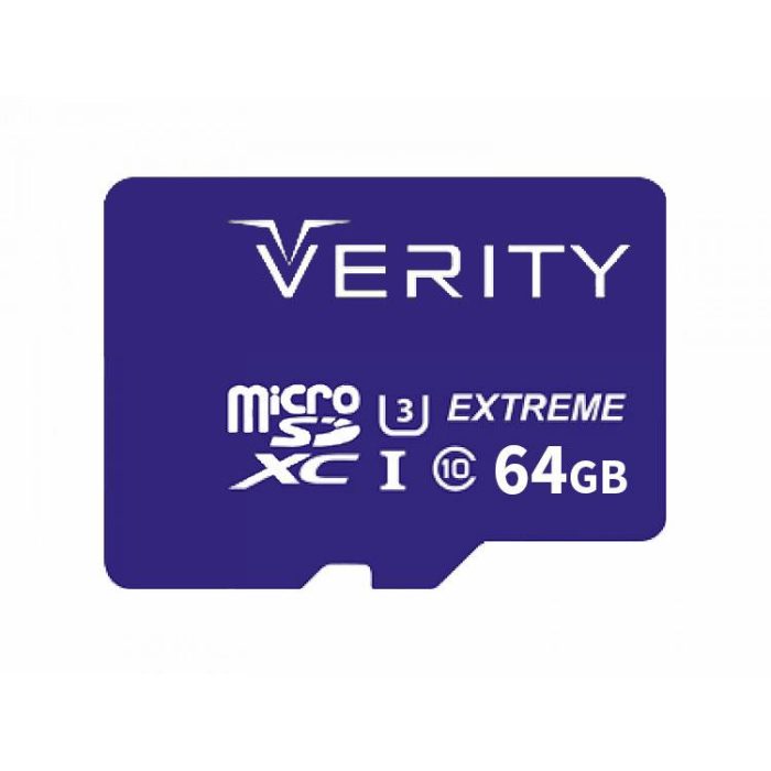 رم میکرو 64G گیگ وریتی مدل VERITY U3 80MB/s 533X خشاب دار - Image 4