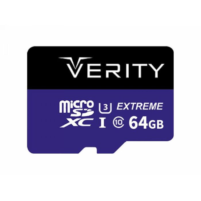 رم میکرو 64G گیگ وریتی مدل VERITY U3 80MB/s 533X خشاب دار - Image 2