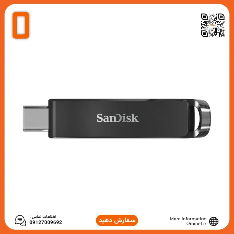 فلش مموری سن دیسک مدل SanDisk Ultra Type-C با ظرفیت ۶۴ گیگابایت