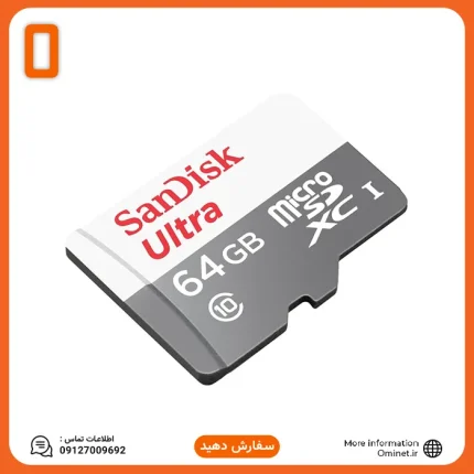رم میکرو SD سن دیسک مدل Ultra UHS-1 ظرفیت ۶۴ گیگابایت